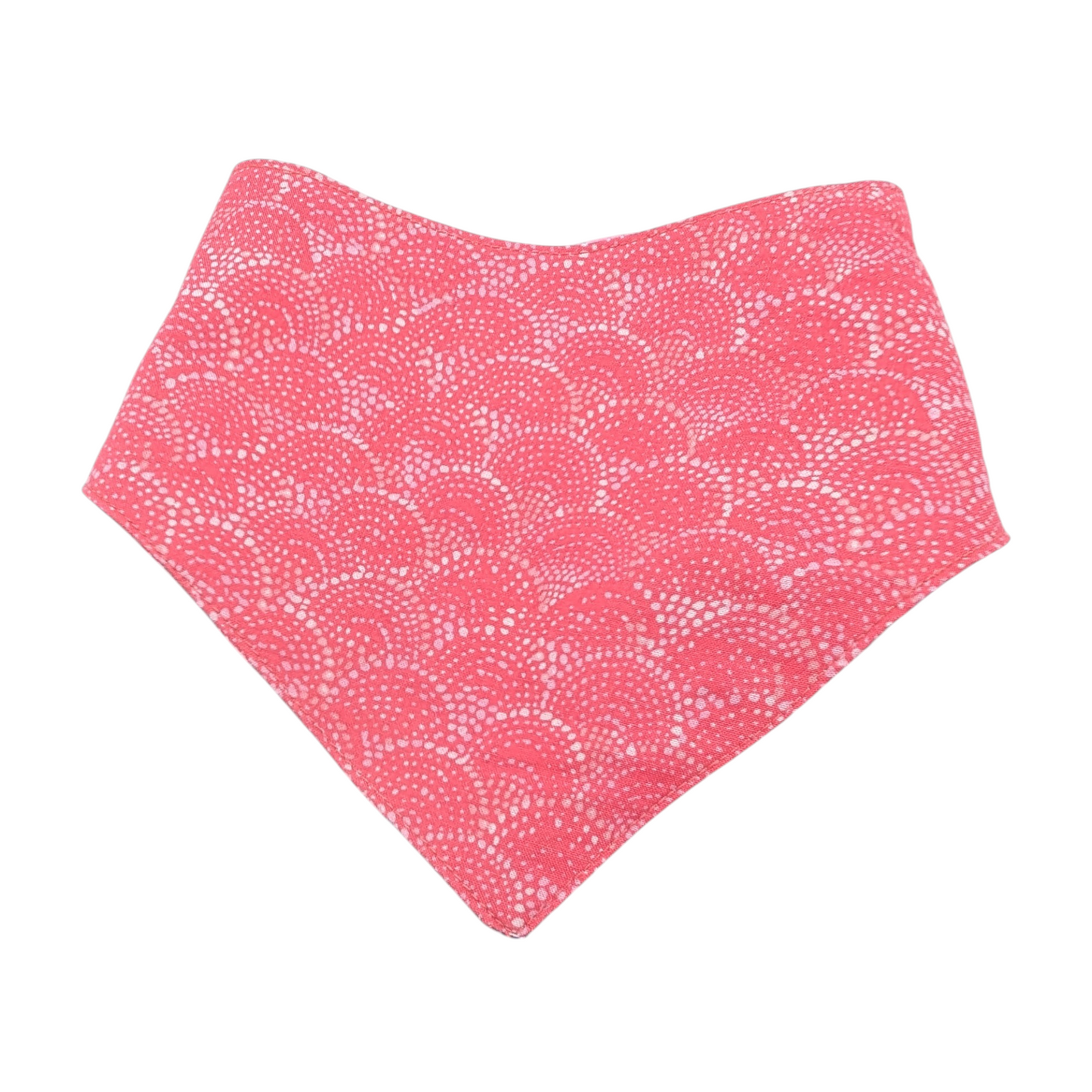 Foulard réversible à bouton pression réversible - Chevreuil et fleur rose- snap - Fait au Québec