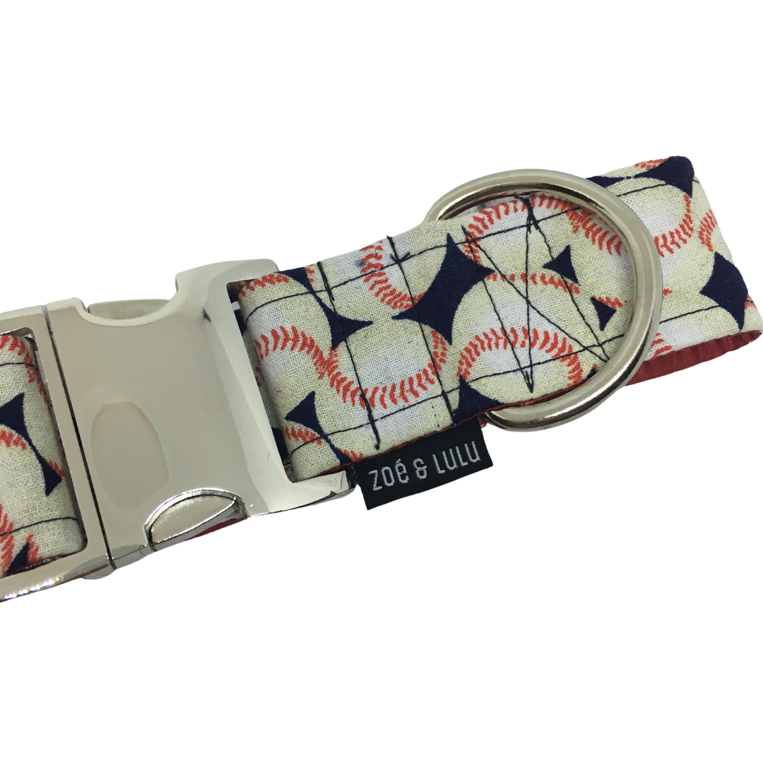 Baseball Dog Collar