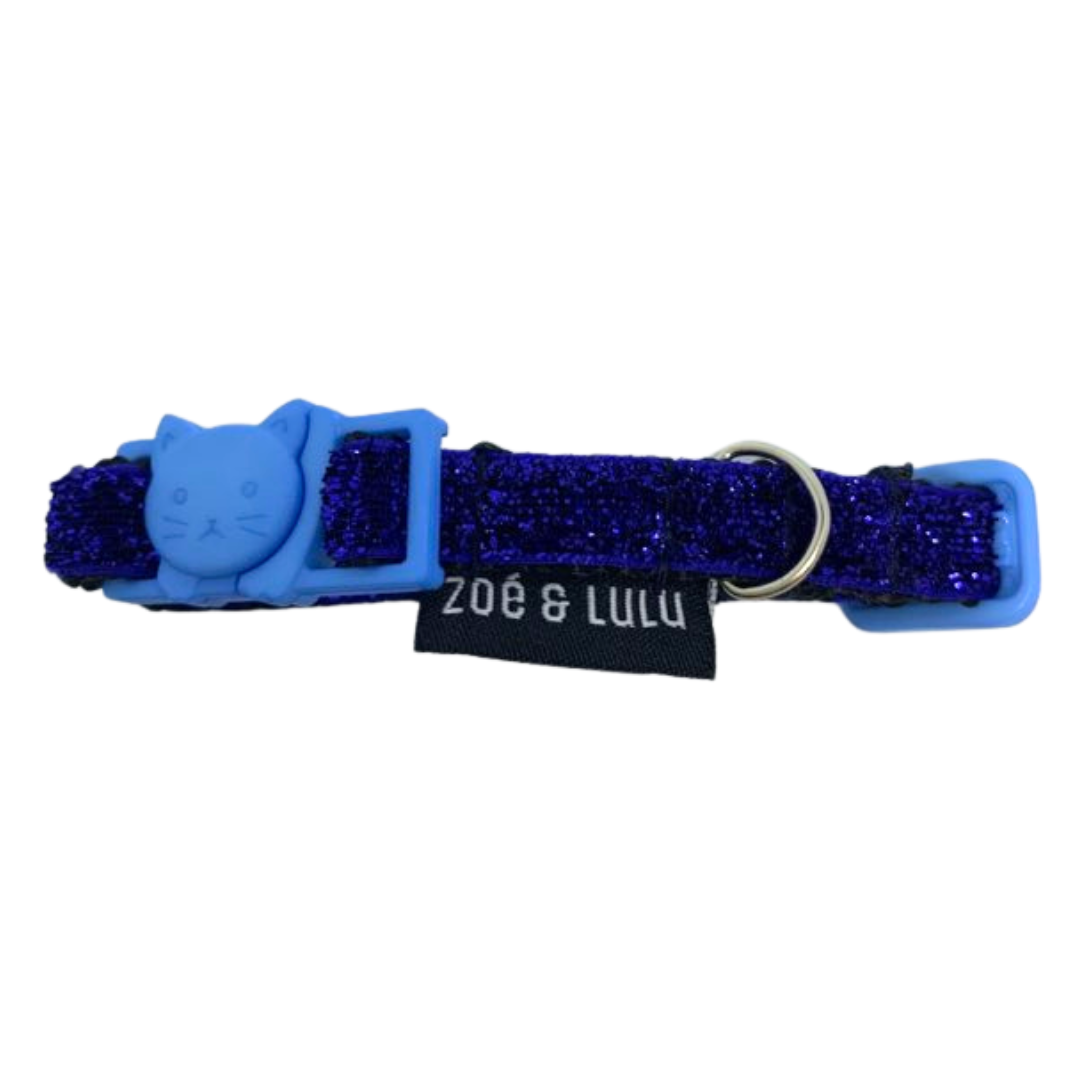 Blue Sparkles Cat Collar