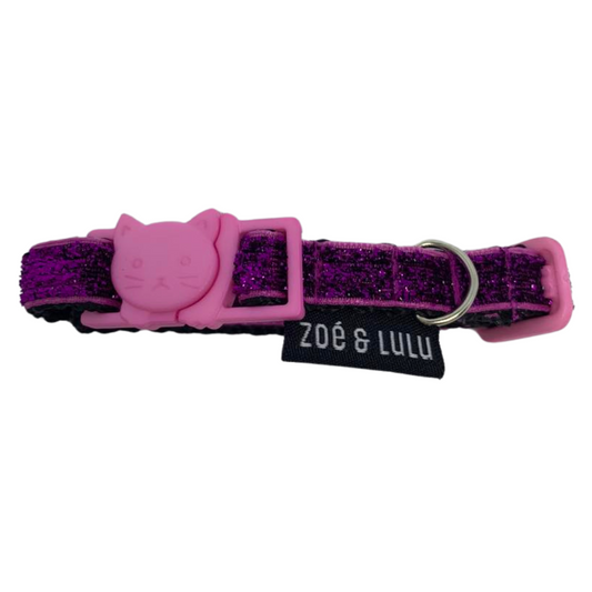 Pink Sparkles Cat Collar