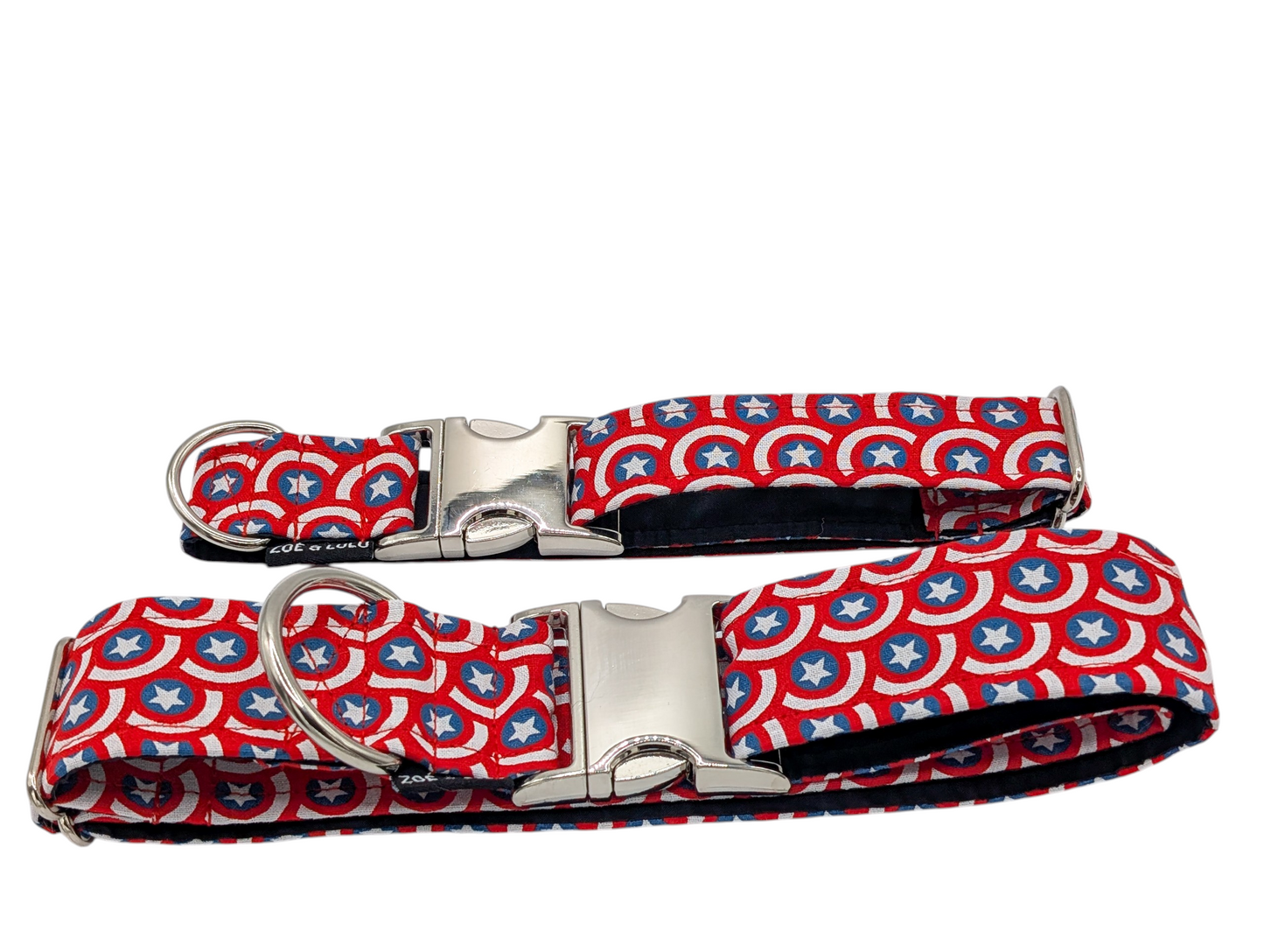 Collier pour chien heros clip en metal fais au Québec /Hero dog collar with metal clip, made in Quebec