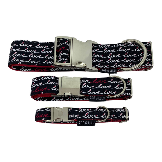 Collier pour chien  love ecrit/Love" dog collar