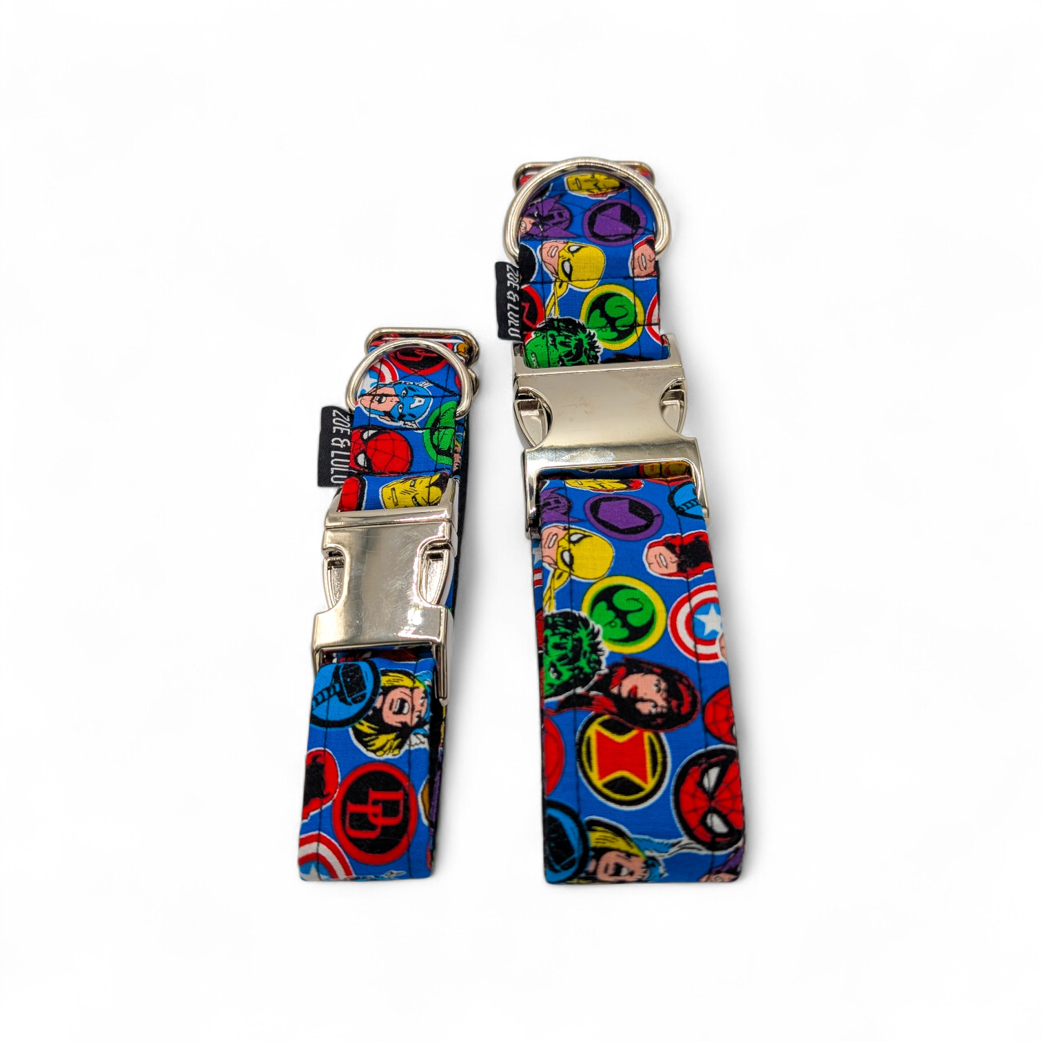 Collier pour chien protecteur film clip metal fais au QuébecProtective dog collar with metal clip, made in Québec
