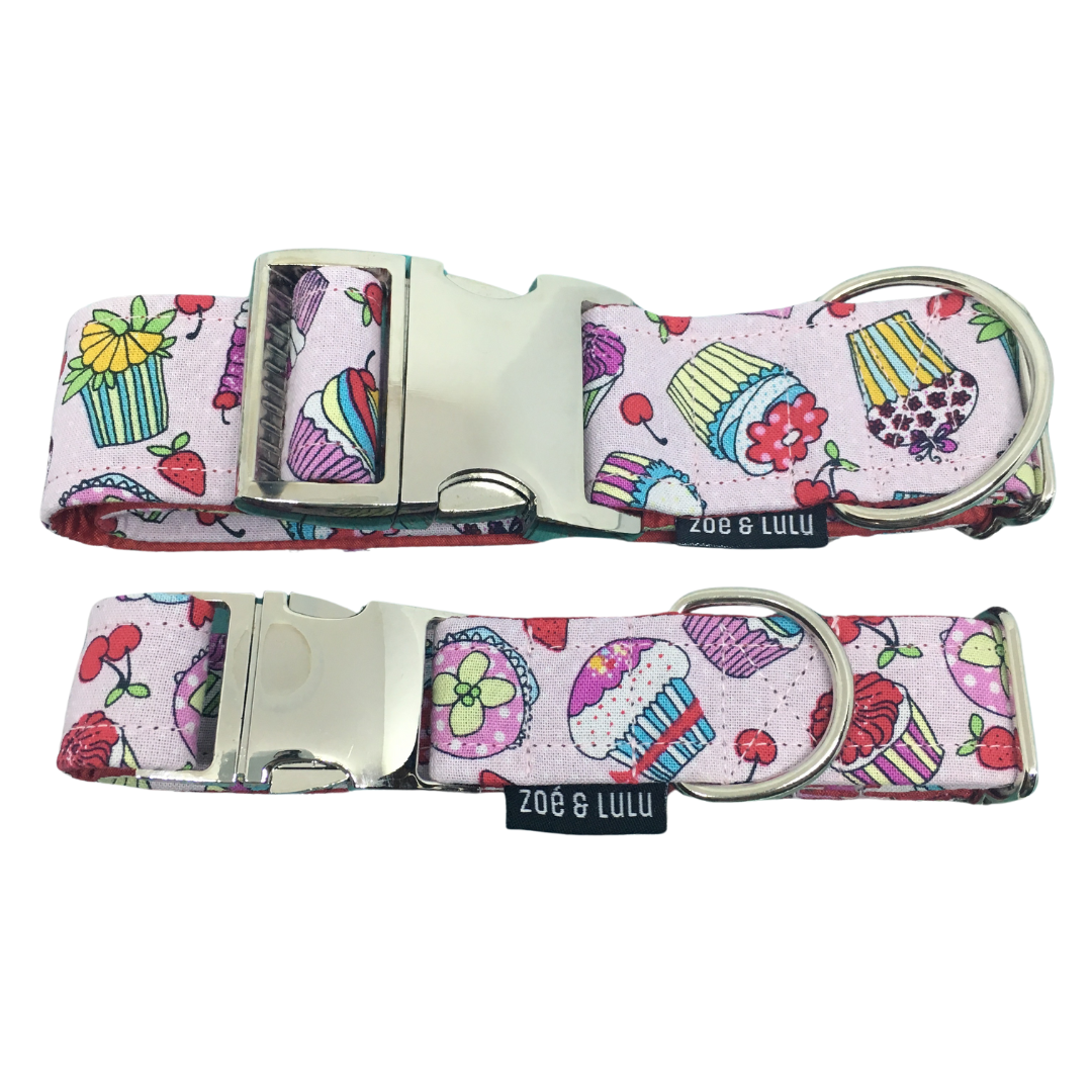 Cupcakes Dog Collar