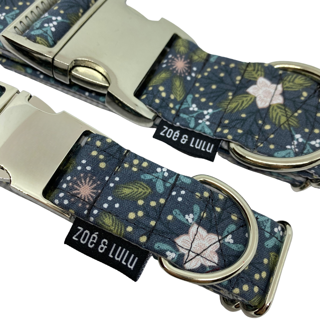 Winter Stars Dog Collar