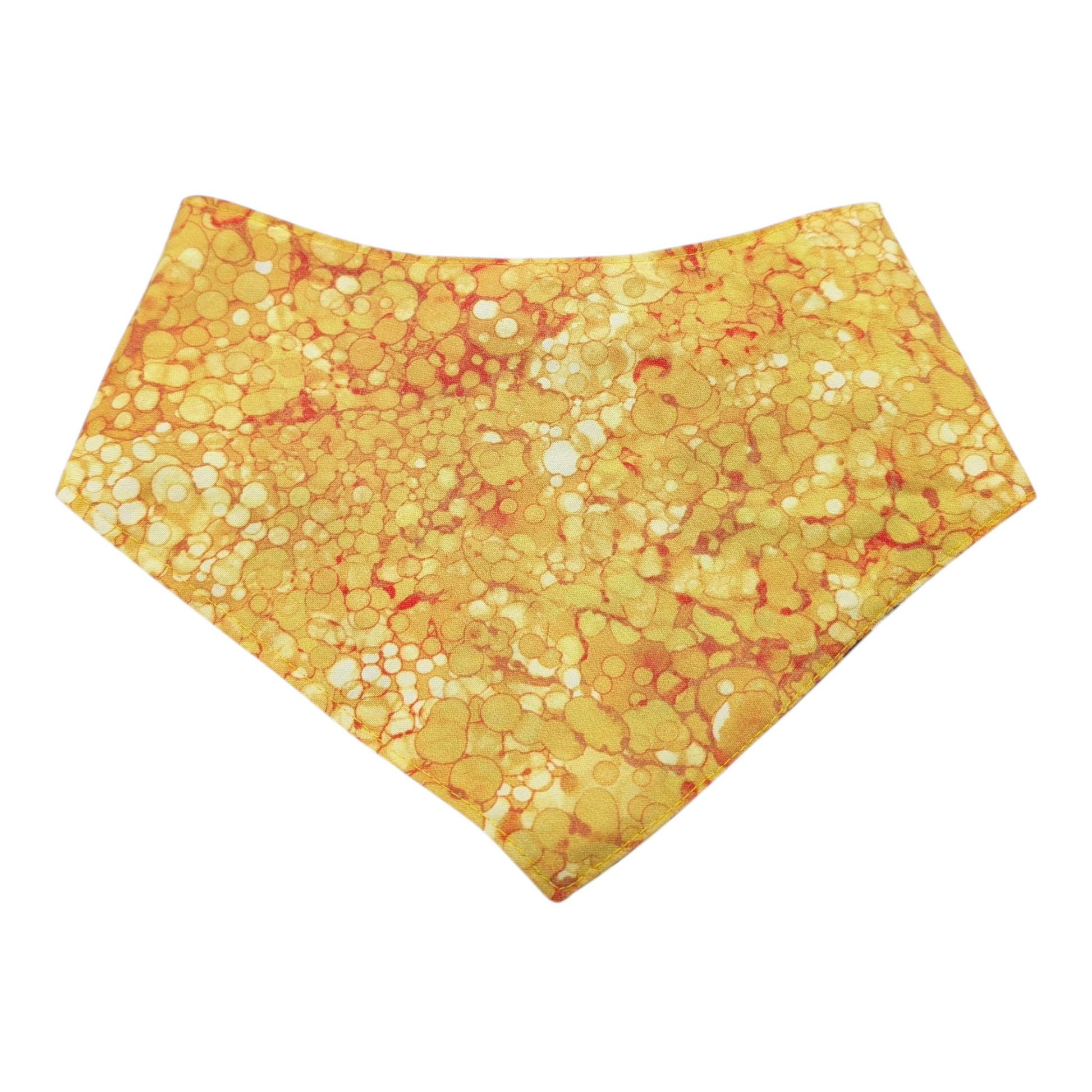 Foulars a snap réversible jaune /Reversible yellow snap scarf