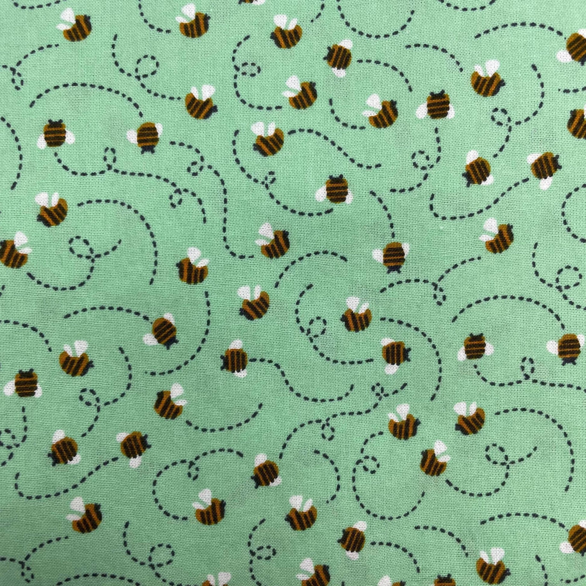 motif abeille fond turquoise bee pattern 