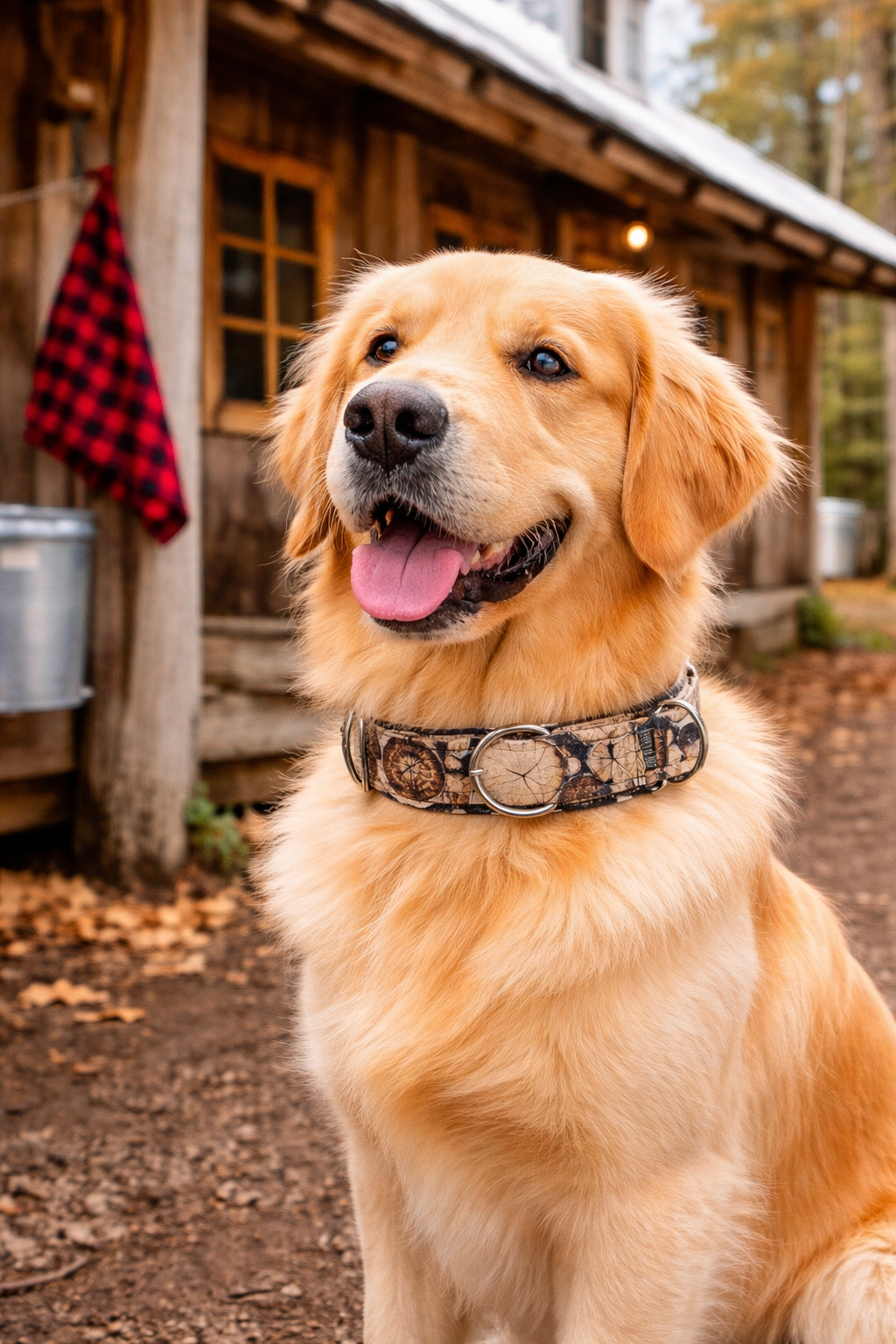 Collier pour Chien martingale bûches